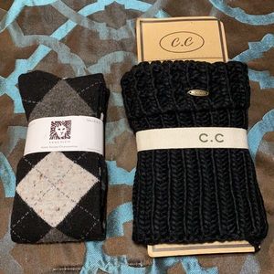 NWT ANNE KLEIN Socks/ C.C Boot Cuffs Set  🎉FINAL PRICE 🎉50% off!!!
